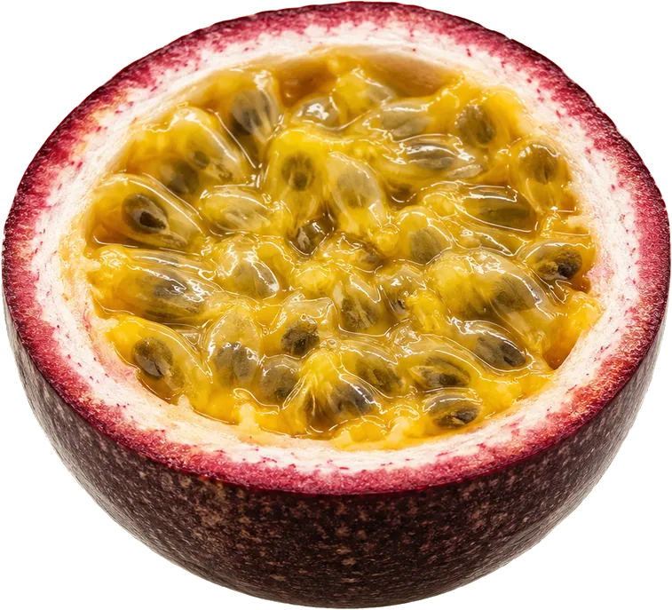 Passionfruit, cut open